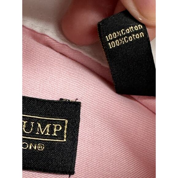 Donald Trump Dress Shirt Mens Pink French Cuff Signature Collection 14.5 32/33 - Picture 4 of 9